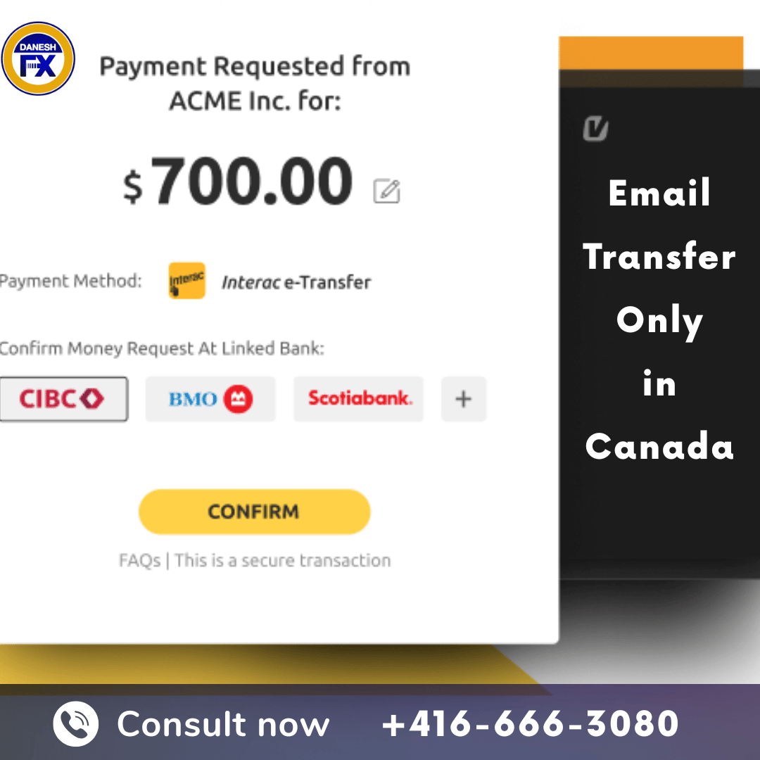 ایمیل ترانسفر فقط در کانادا